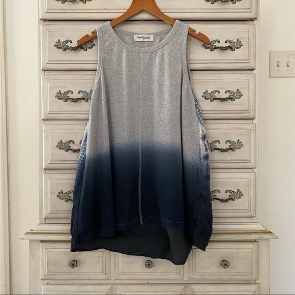 Vici Gray and Blue Ombre Tank Top - Picture 3 of 6